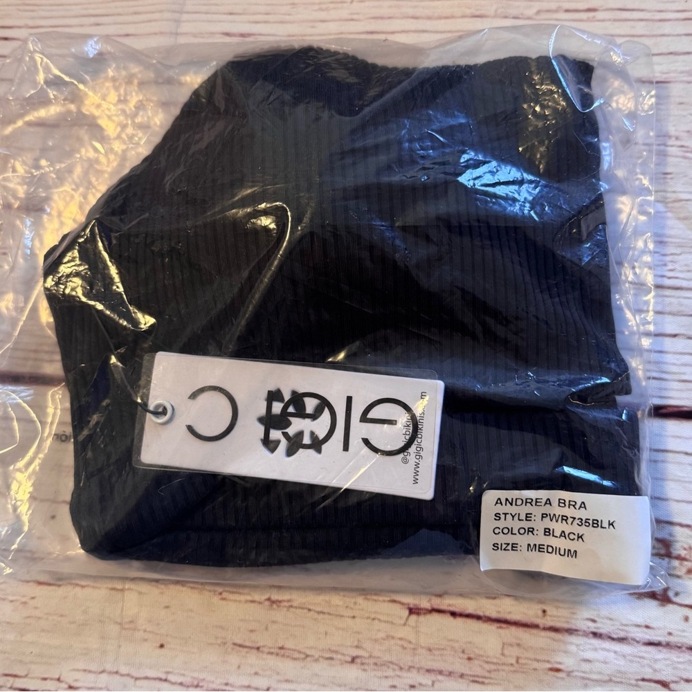 NWT GiGi C Andrea Bra in Black Sz S M - Picture 3 of 8